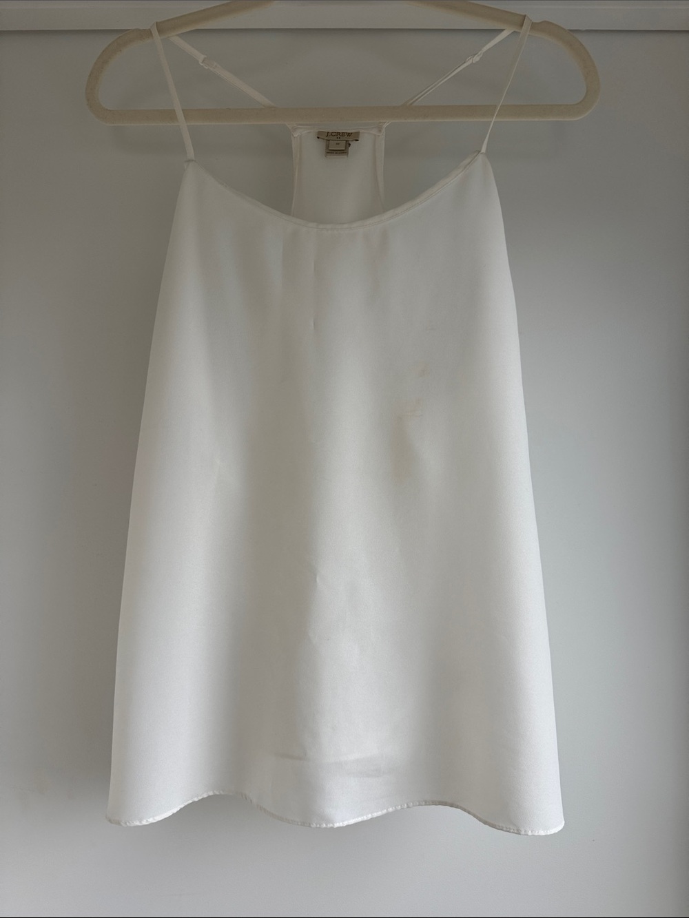 J. Crew Ivory Satin Camisole Top